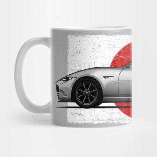 The best car in the world with japanese flag background Mug